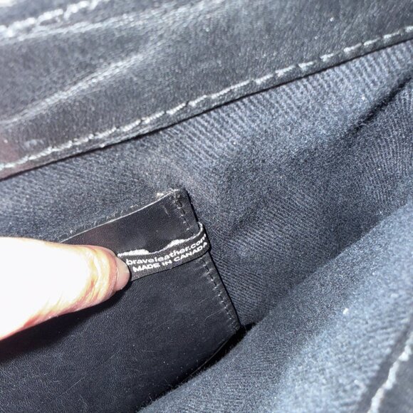 Brave Leather Virtue Bag Crossbody Calf Hair Leopard Print Western - Picture 9 of 13